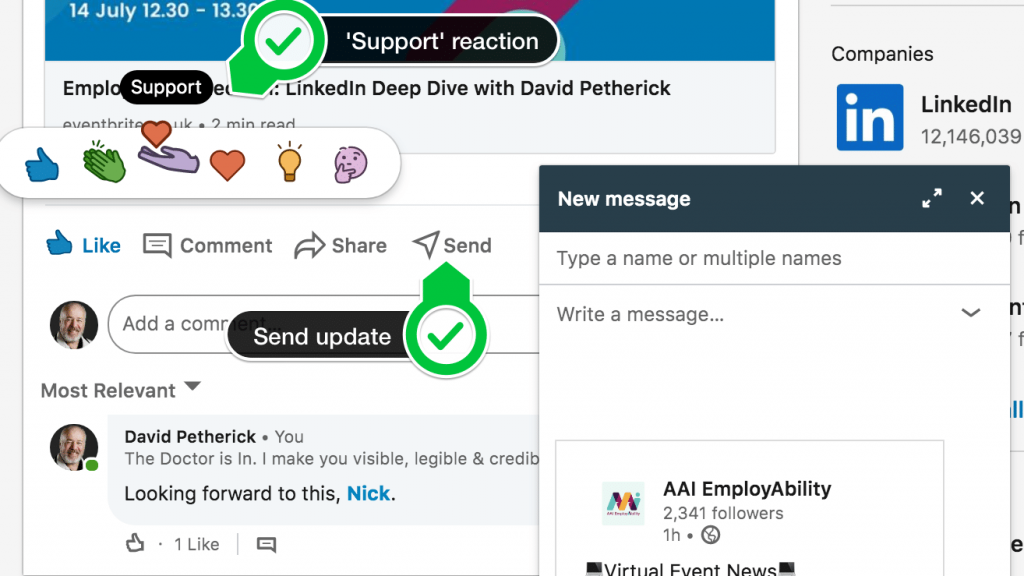 david-petherick-linkedin-expert-doctor-new-support-reaction-and-send-update-options-06-jul-20